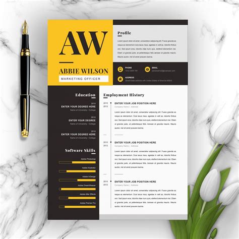 30 Professional And Creative Resume Templates For Every Field In 2020