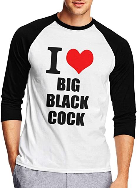I Love Big Black Cock T Shirt Mens Long Sleeve T Shirt Round Neck Tee