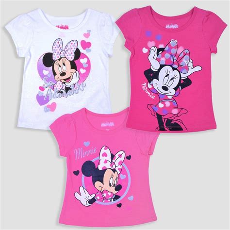 Toddler Girls 3pk Disney Mickey Mouse And Friends Minnie Mouse Short