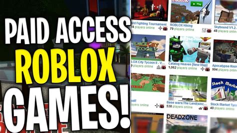 The Best Paid Access Roblox Games Of 2021 Easy Robux Youtube