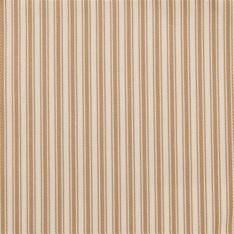 Wheat Beige Stripe Woven Upholstery Fabric By The Yard