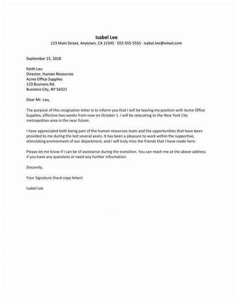 Child Relocation Agreement Template Elegant Forced To Resign Letter