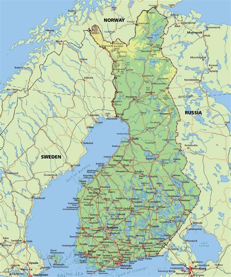 Arctic Circle Finland Map Map Of Arctic Circle Finland Northern