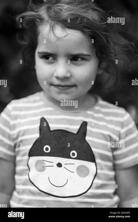 Portrait Of Girl Looking Away Stock Photo Alamy