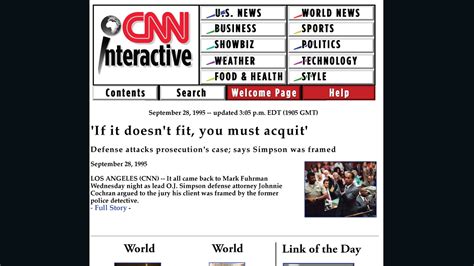Cnns Homepage Through The Years