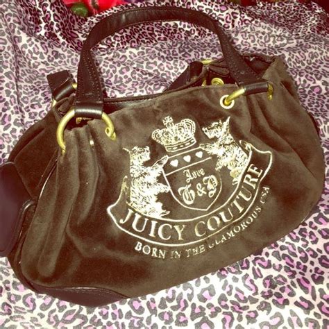 Juicy Couture Black Velour Handbag Juicy Couture Black Velour Handbag