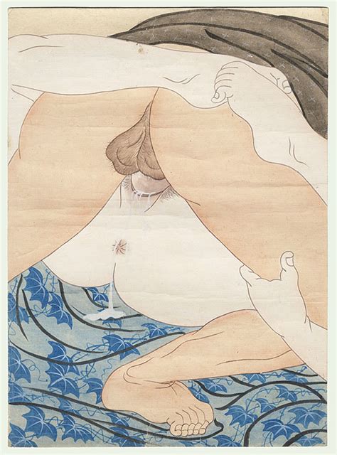 Antique Japanese Shunga Erotic Art Wood Block Print 1800s Etsy Porn