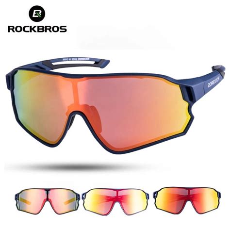 Rockbros Bicycle Polarized Glasses Colorful Motorcycle Cycling Outdoor Sunglasses Myopia