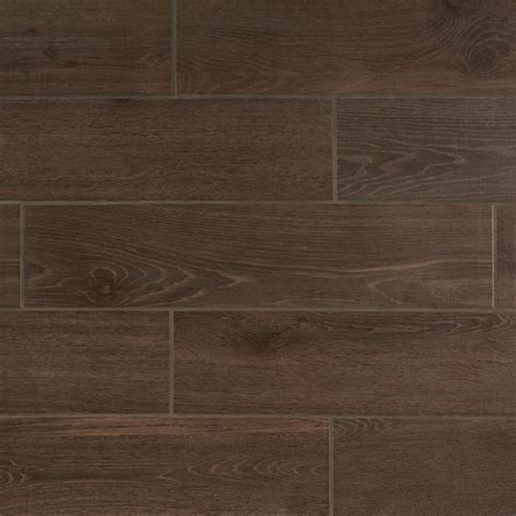 Daltile Lakewood Dark Brown 8 In X 36 In Ceramic Floor And Wall Tile