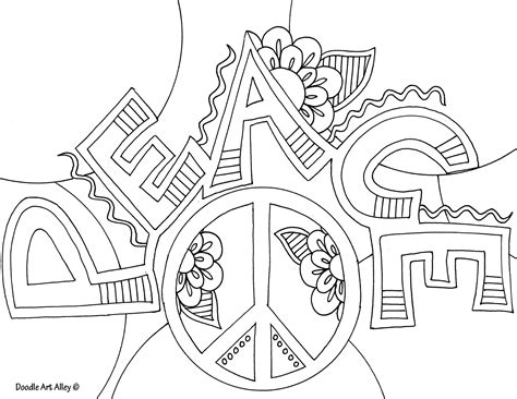 Doodle Art Alley Coloring Pages Coloring Home