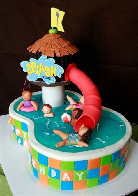 62 Best Pool Party Cakes Images Pool Party Cakes Party Cakes Pool Cake