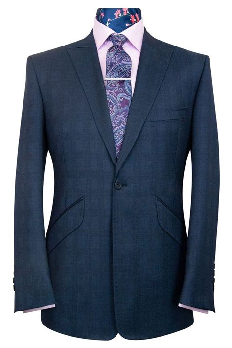 William Hunt Savile Row The Ashmore Navy Blue Suit Suits Navy Blue