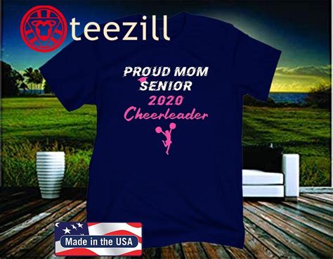 Proud Mom Senior Cheerleader Class Of 2020 Unisex Shirt Teezill