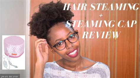 How To Steam Natural Hair Steaming Cap Review Youtube