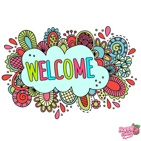 Let's make these days more colorful with beautiful coloring pics: Welcome to the Group image by Valerie Dahl | Peace sign ...