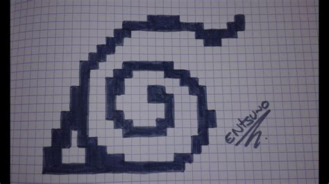 Tuto Dessin Logo De Konoha Pixel Art Naruto Ar