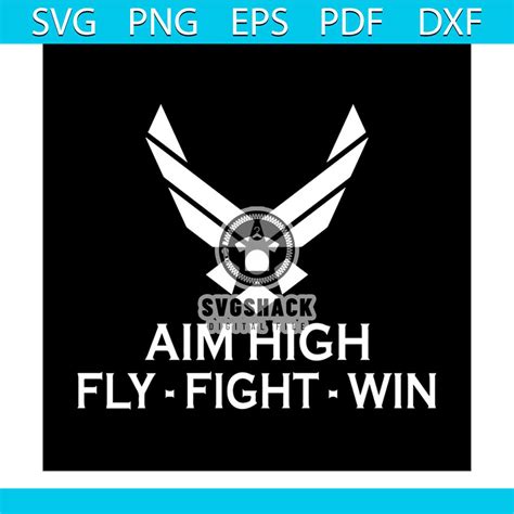 aim high fly fight win svg inspire uplift