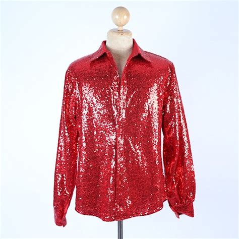 Custom Order Sequin Shirt Red
