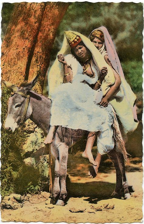 Lot Antique Vintage Postcard Morocco Nude