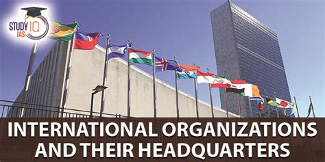 List Of International Organizations And Their Headquarters