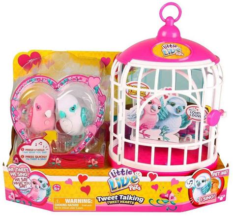 Little Live Pets Tweet Talking Birds Tweet Hearts Exclusive Playset Moose Toys - ToyWiz
