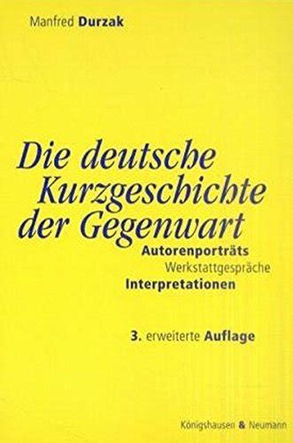 Jp Die Deutsche Kurzgeschichte Der Gegenwart