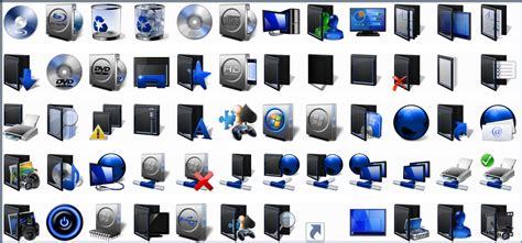 A collection of vector windows 10 icons: 7tsp Icon Packs For Windows 7