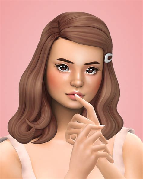 Sims Cc Maxis Match Hair Female Cute Wcvsa