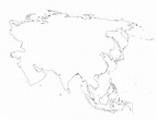 Blank Map of Asia – Tim's Printables