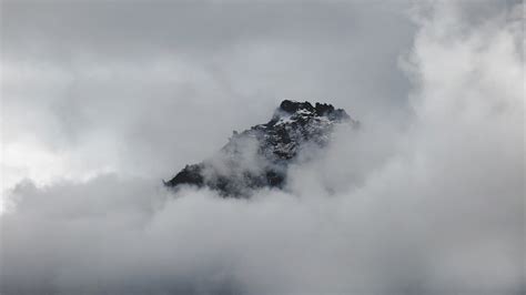 Free Images Nature Snow Cloud Sky Fog Mist Peak Mountain Range