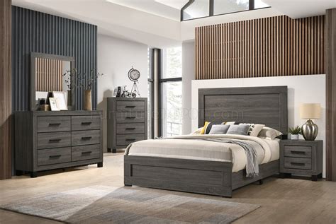 8321 Bedroom Set 5pc In Grey By Lifestyle Woptions
