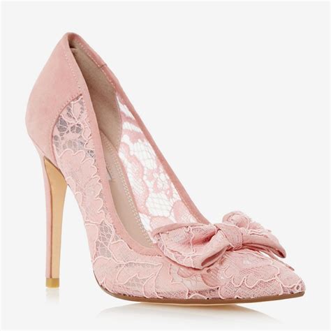 Shoes You Can Wear With Anything Light Pink High Heels Bow Pumps Pink