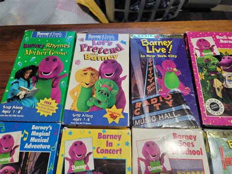 Huge Barney Vhs Lot Original Classic Barney Friends Collections Sexiz Pix