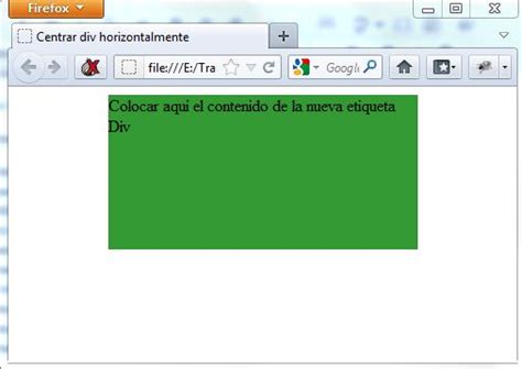 Centrar Un Elemento Div Horizontalmente Con Css Y Dreamweaver