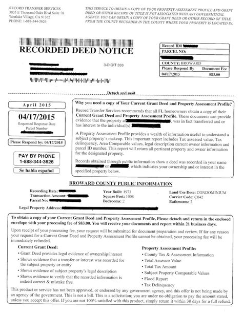 Record Deed Scam Useless Documents The Law Offices Of
