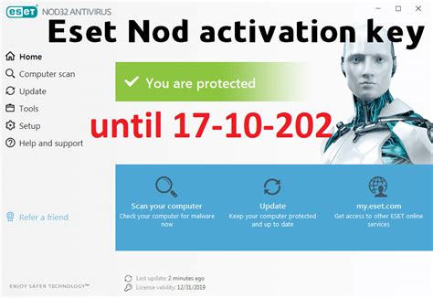 Eset Nod Activation Key Valid Until 17 10 2020