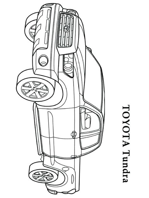 Toyota Coloring Pages At Free Printable Colorings
