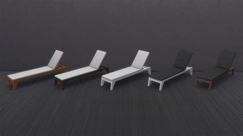Illogical Sims Cc Renders — Wood Lounge Chair Base Game As You