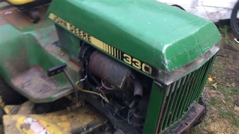 1986 John Deere 330 Diesel Garden Tractor Youtube