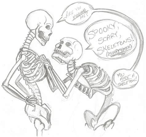 Day Sixteen Spooky Scary Skeletons By Chillyacademiciv Spooky