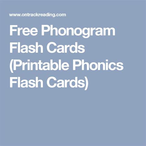 Check spelling or type a new query. Free Phonogram Flash Cards (Printable Phonics Flash Cards) | Flashcards, Phonics, Phonics programs