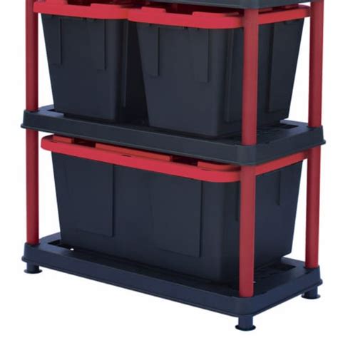Greenmade Plastic 5 Tier Utility Rack Shelving for Garages or Sheds
