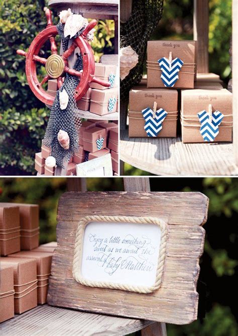 Rustic And Elegant Nautical Baby Shower Hostess With The Mostess