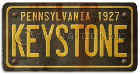 81081 Pennsylvania License Plate Custom | Plate wall art, License plate wall, Vintage license plates