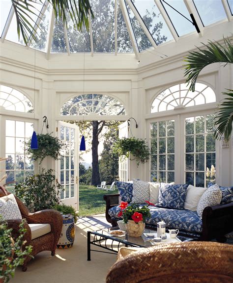 Conservatory Room Bright Sun Room Conservatory With Glass Windows
