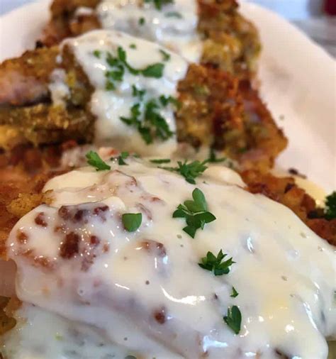 These cooking methods equally get lots of colour on the meat and any exposed fat sizzling until brown, so you can tailor the recipes to your own cooking preference. Easy Stuffed Pork Chops | Norine's Nest