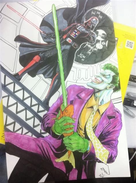 Darth Vader Vs The Joker Star Wars Artwork Mark Hamill Undertaker