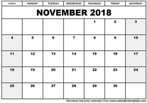 2018 Monthly Calendars Printable 15 Free Qualads