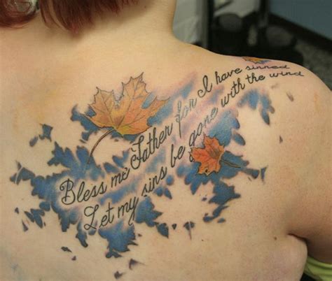40 Unforgettable Fall Tattoos Art And Design Autumn Tattoo Flying
