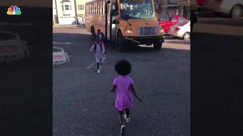 heartwarming moment brother sees little sister after school nbc new york